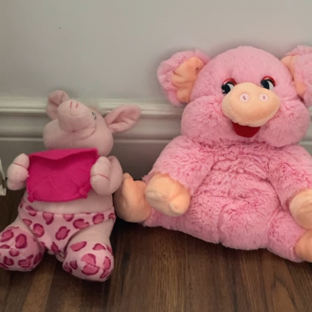 A pair of singing pigs. They sings in Russian.Both for $30